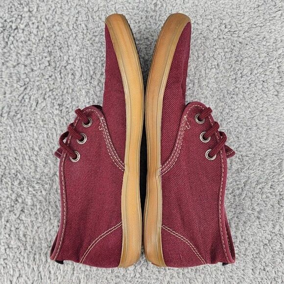 Gravis Women's Booties Sz 8 Maroon Canvas Lace Up Casual Shoes Preppy - Picture 5 of 10